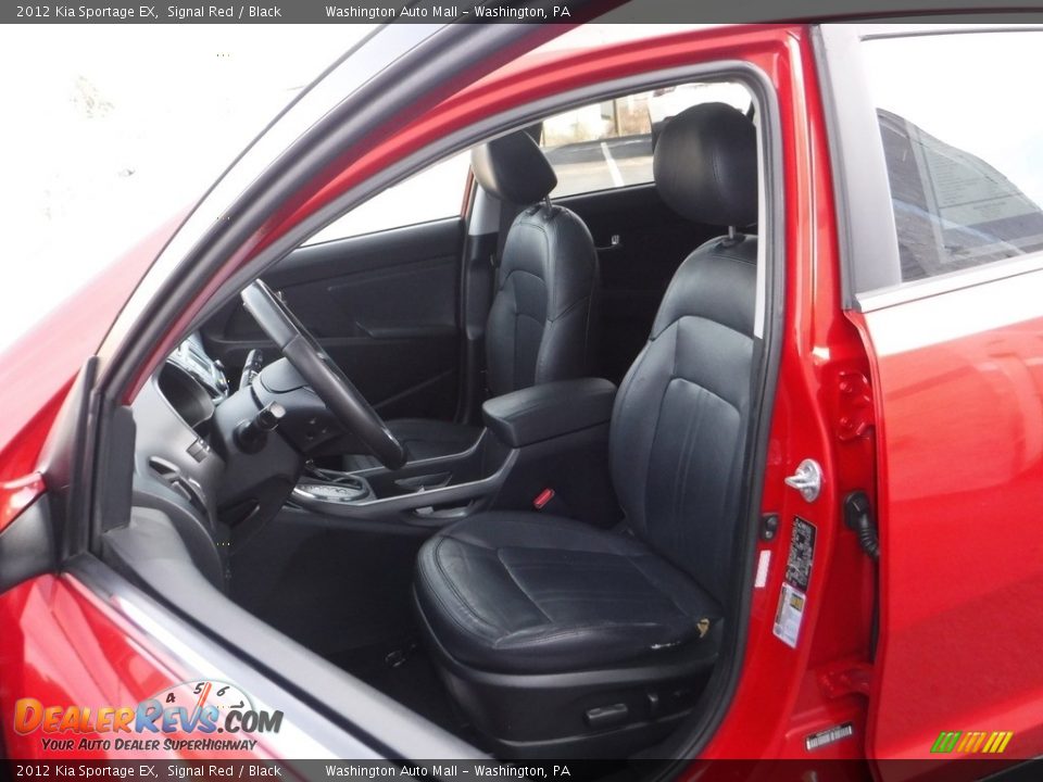 2012 Kia Sportage EX Signal Red / Black Photo #15