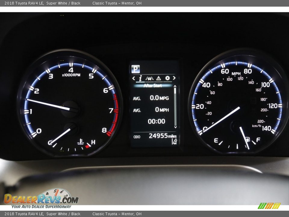 2018 Toyota RAV4 LE Super White / Black Photo #8