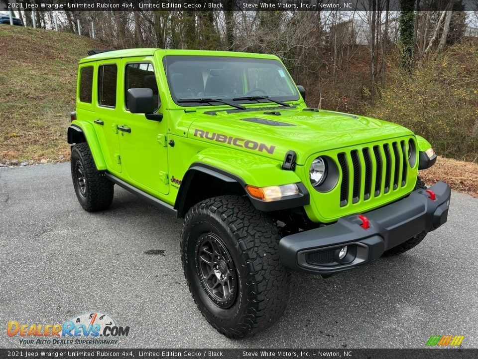 2021 Jeep Wrangler Unlimited Rubicon 4x4 Limited Edition Gecko / Black Photo #4