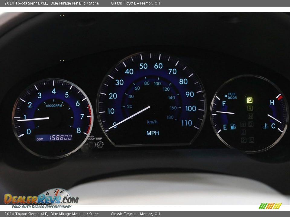 2010 Toyota Sienna XLE Blue Mirage Metallic / Stone Photo #8