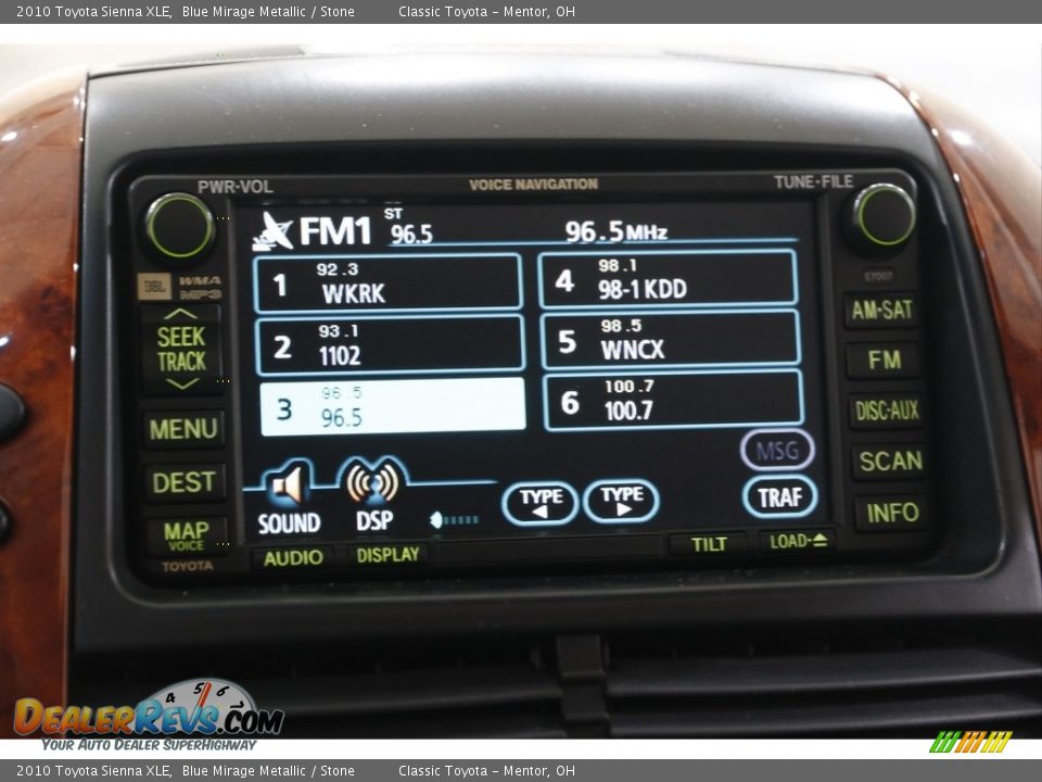 2010 Toyota Sienna XLE Blue Mirage Metallic / Stone Photo #12