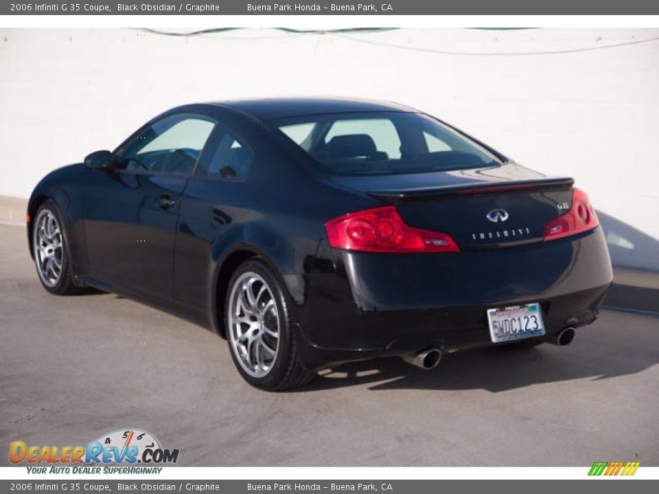 2006 Infiniti G 35 Coupe Black Obsidian / Graphite Photo #2