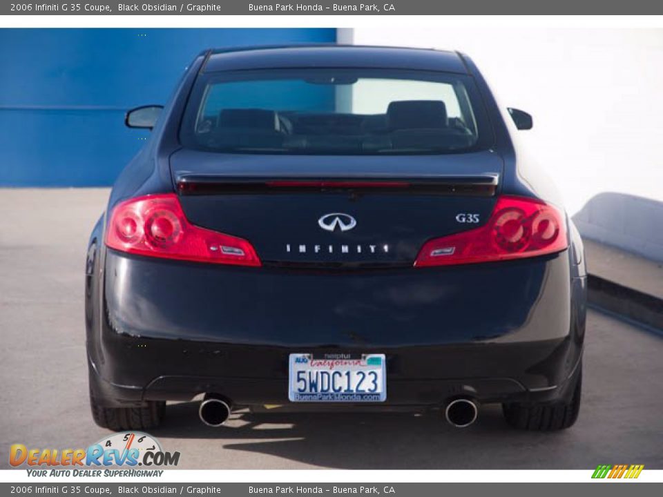 2006 Infiniti G 35 Coupe Black Obsidian / Graphite Photo #11