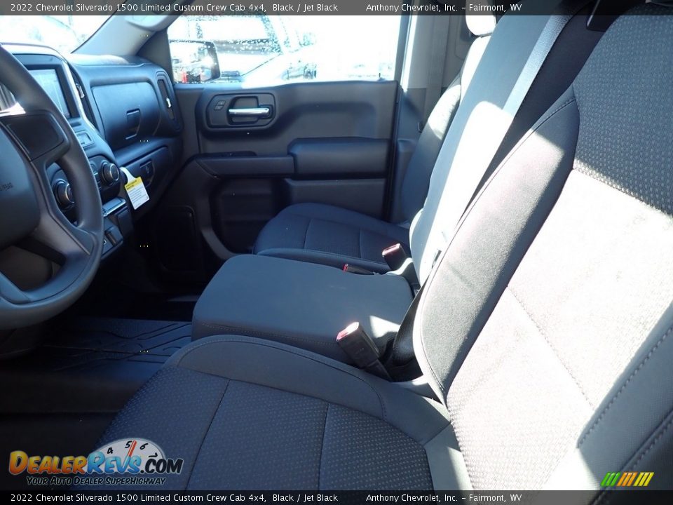 2022 Chevrolet Silverado 1500 Limited Custom Crew Cab 4x4 Black / Jet Black Photo #9
