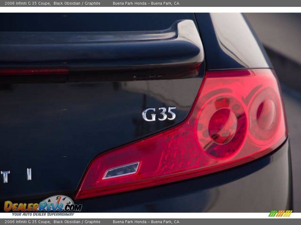 2006 Infiniti G 35 Coupe Black Obsidian / Graphite Photo #13