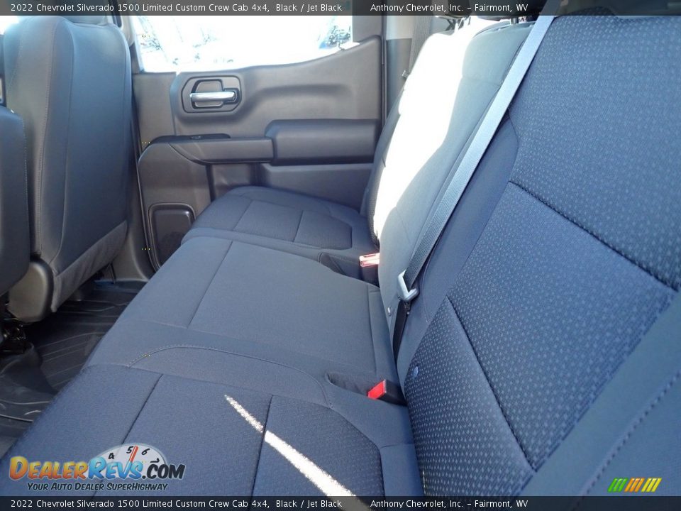2022 Chevrolet Silverado 1500 Limited Custom Crew Cab 4x4 Black / Jet Black Photo #10