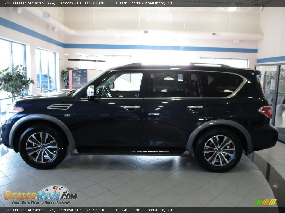 2020 Nissan Armada SL 4x4 Hermosa Blue Pearl / Black Photo #10