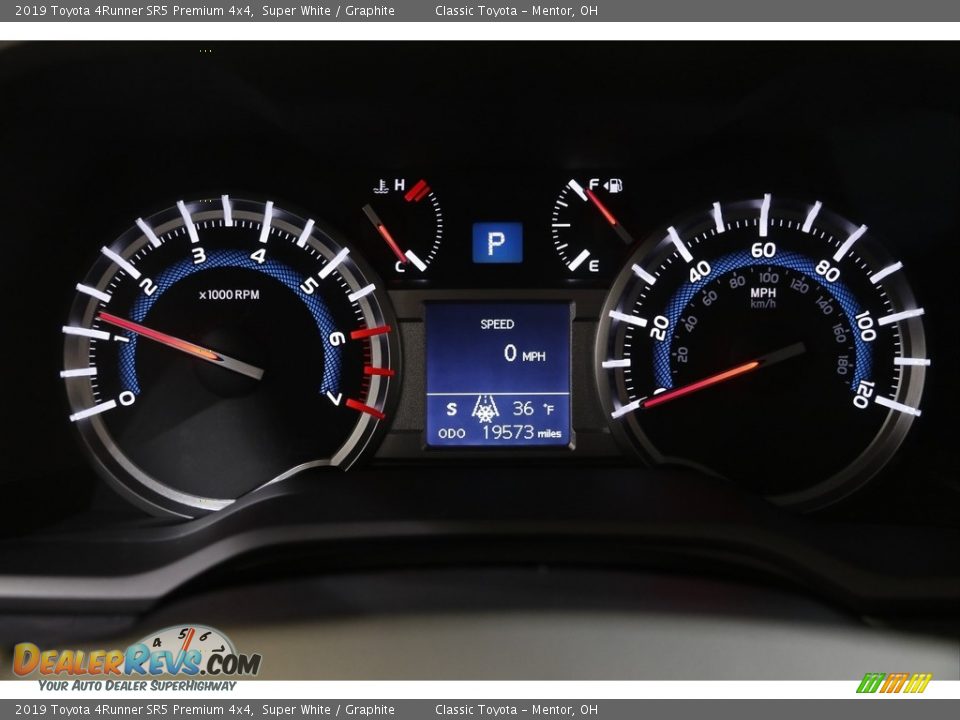 2019 Toyota 4Runner SR5 Premium 4x4 Gauges Photo #8