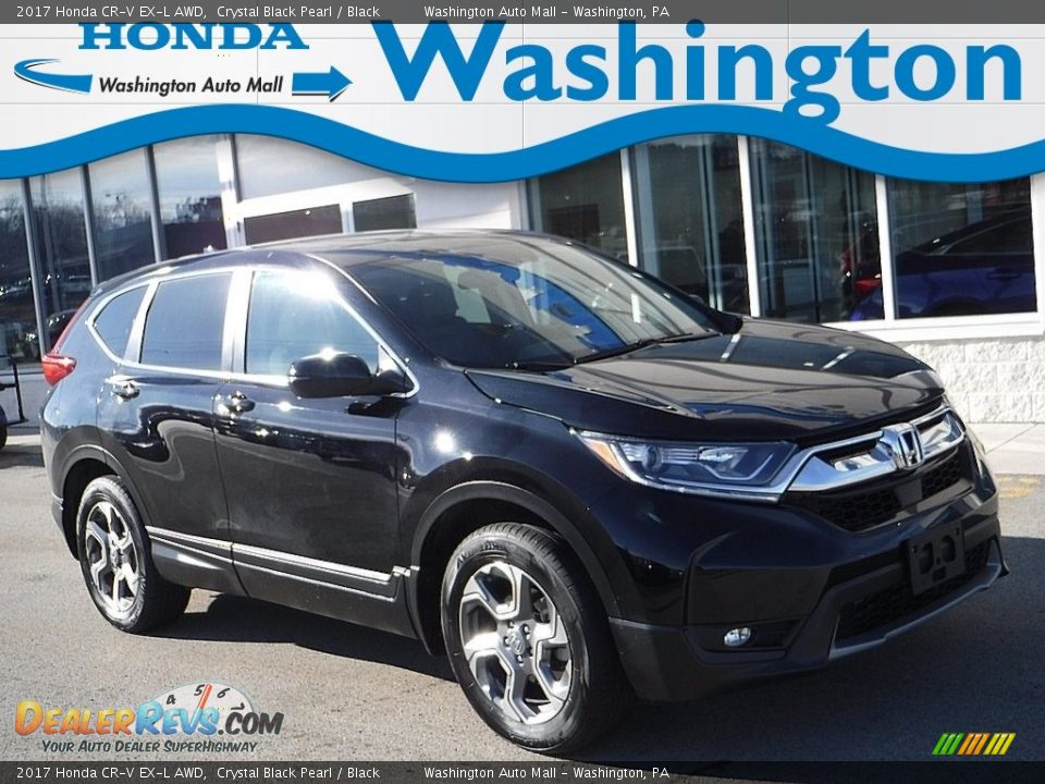 2017 Honda CR-V EX-L AWD Crystal Black Pearl / Black Photo #1
