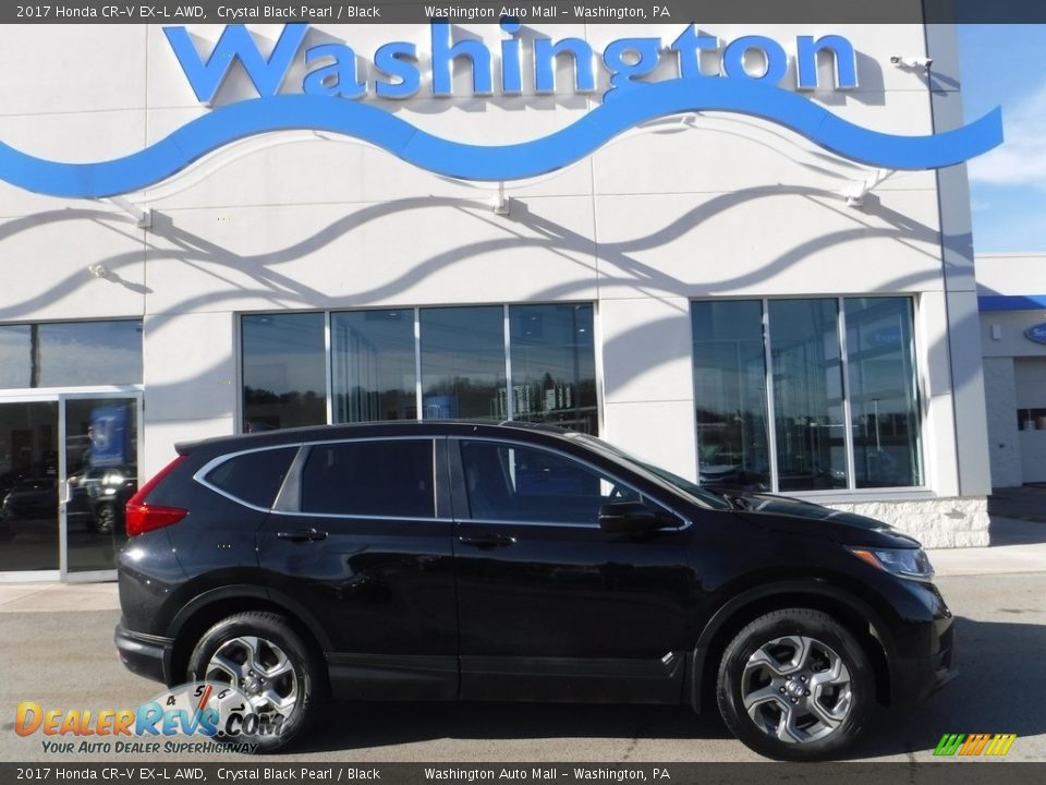 2017 Honda CR-V EX-L AWD Crystal Black Pearl / Black Photo #2