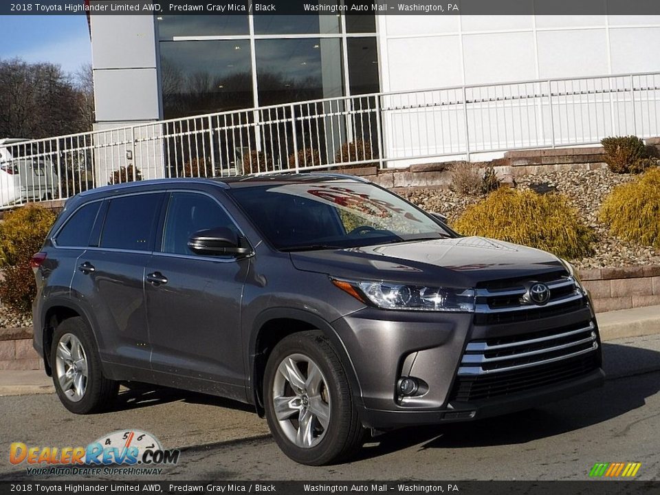 2018 Toyota Highlander Limited AWD Predawn Gray Mica / Black Photo #1