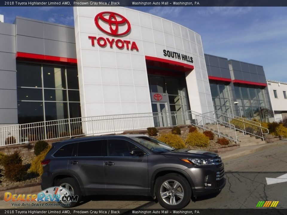 2018 Toyota Highlander Limited AWD Predawn Gray Mica / Black Photo #2