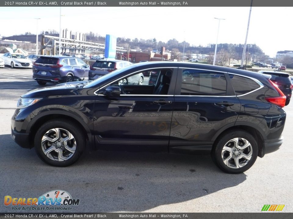 2017 Honda CR-V EX-L AWD Crystal Black Pearl / Black Photo #7