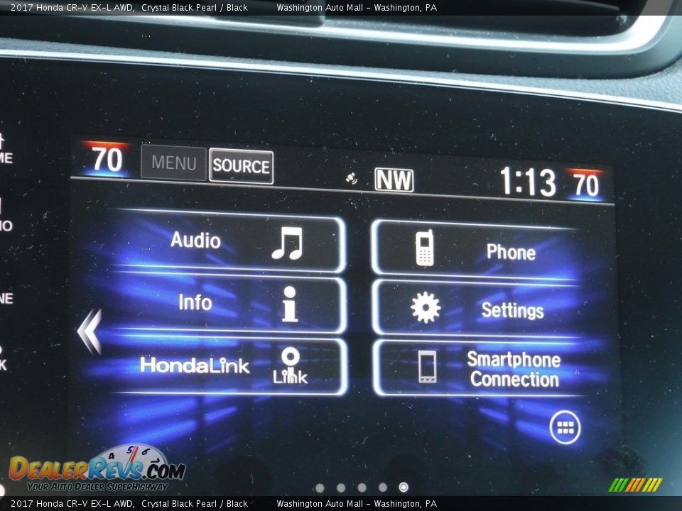 2017 Honda CR-V EX-L AWD Crystal Black Pearl / Black Photo #18