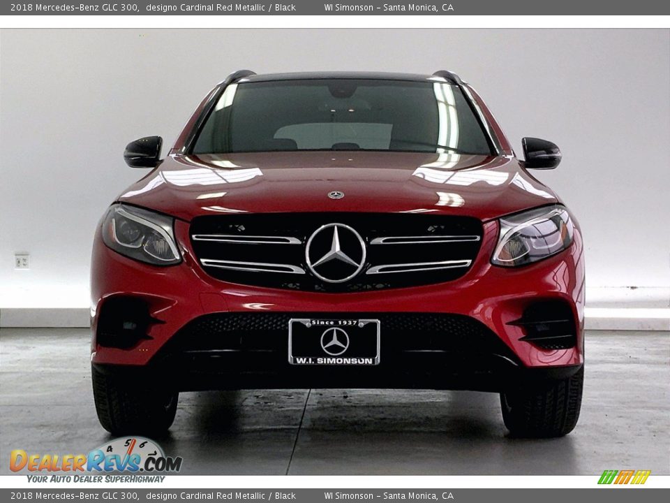 2018 Mercedes-Benz GLC 300 designo Cardinal Red Metallic / Black Photo #2