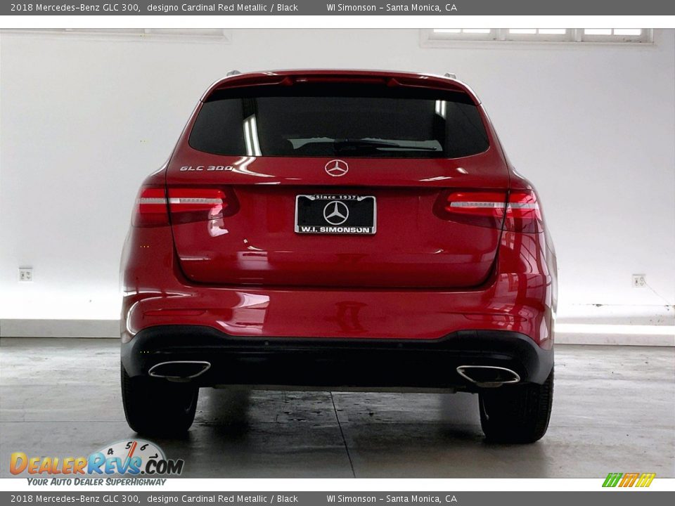 2018 Mercedes-Benz GLC 300 designo Cardinal Red Metallic / Black Photo #3