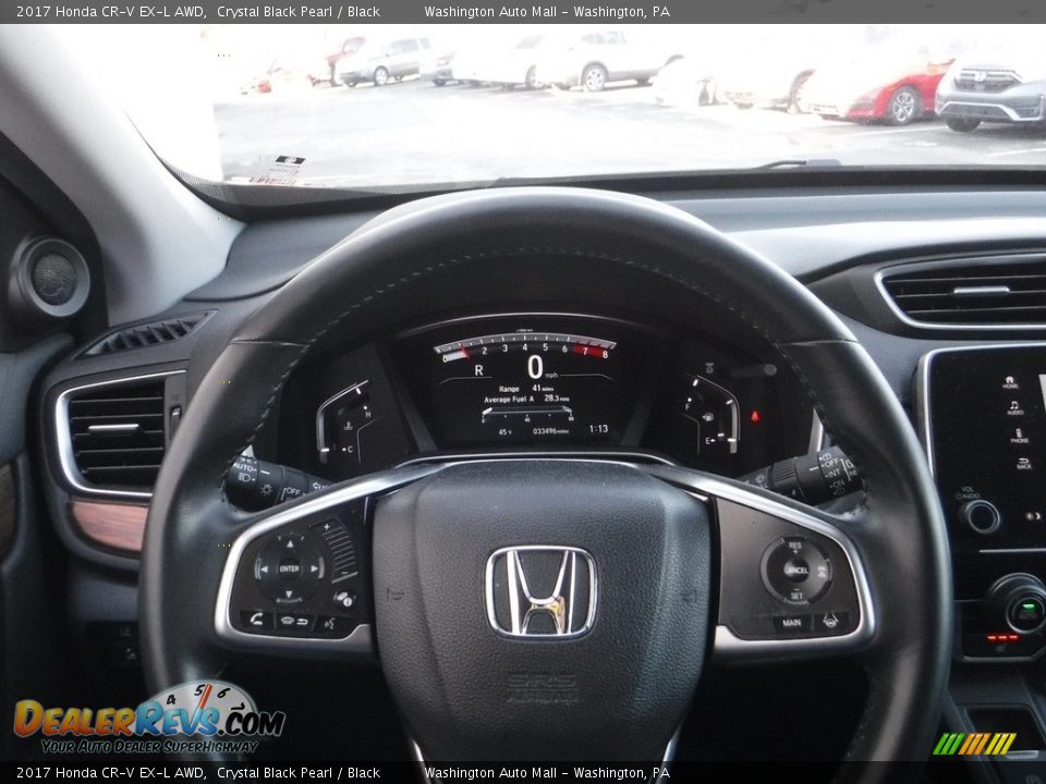 2017 Honda CR-V EX-L AWD Crystal Black Pearl / Black Photo #24