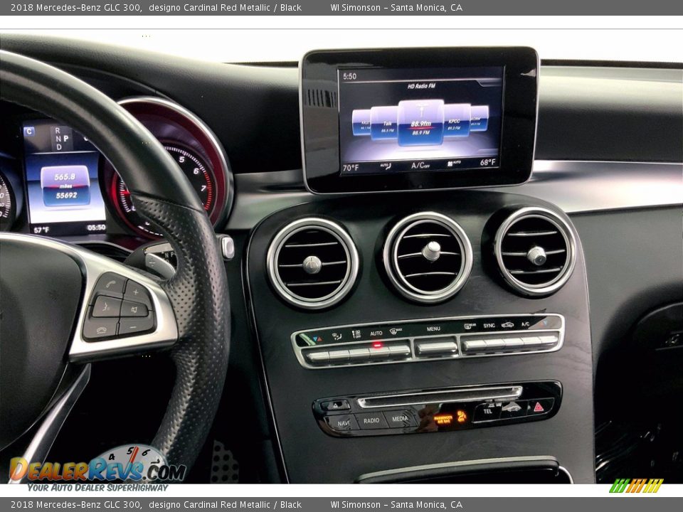 2018 Mercedes-Benz GLC 300 designo Cardinal Red Metallic / Black Photo #5