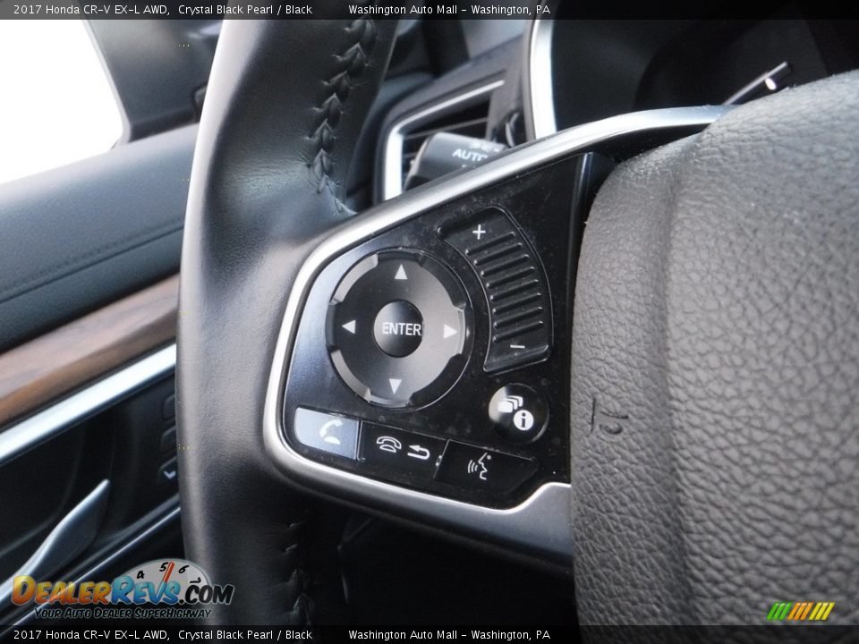 2017 Honda CR-V EX-L AWD Crystal Black Pearl / Black Photo #25