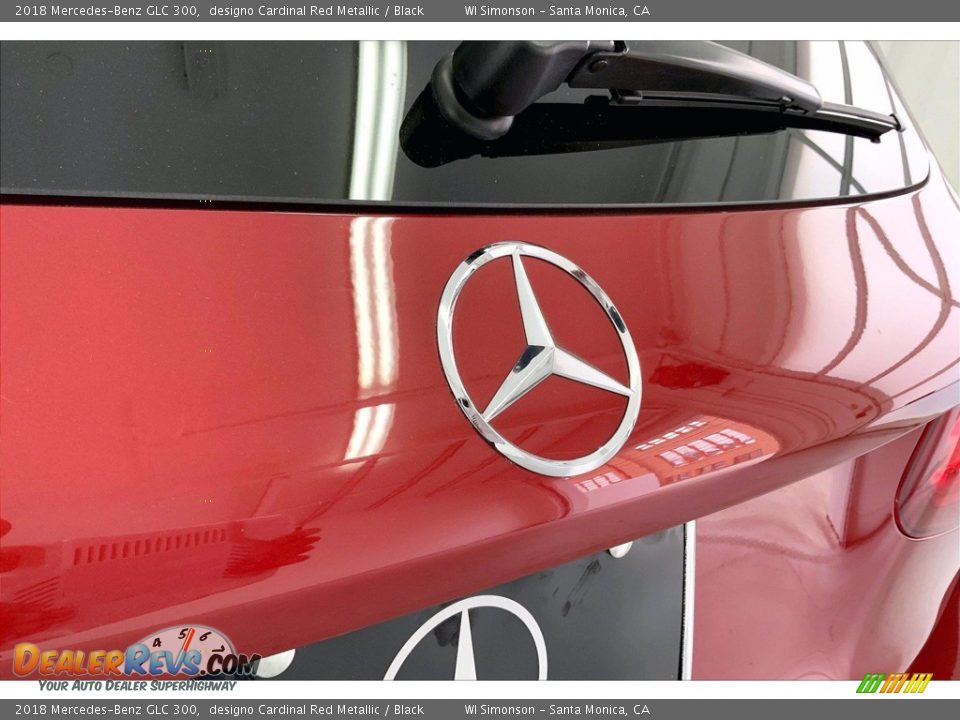 2018 Mercedes-Benz GLC 300 designo Cardinal Red Metallic / Black Photo #7