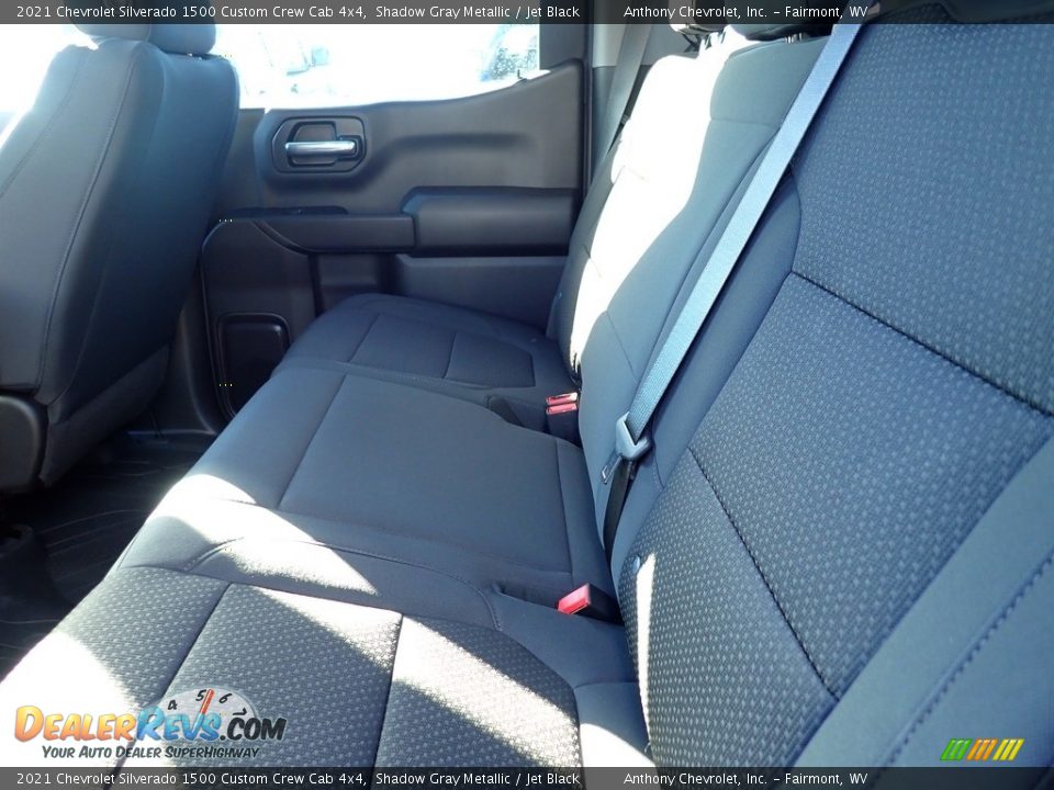 2021 Chevrolet Silverado 1500 Custom Crew Cab 4x4 Shadow Gray Metallic / Jet Black Photo #11