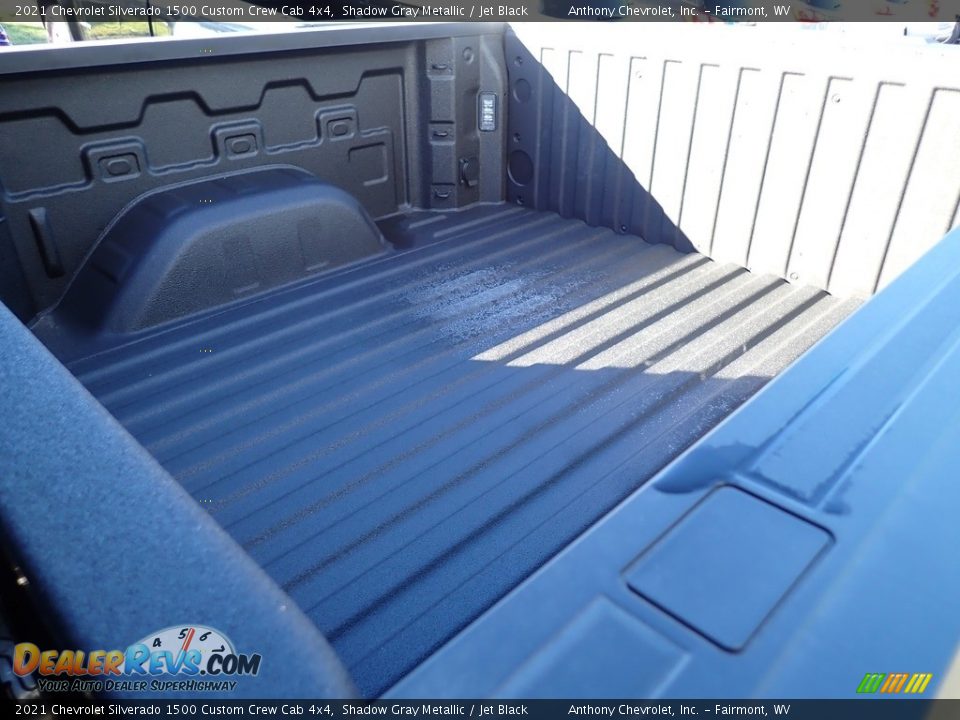 2021 Chevrolet Silverado 1500 Custom Crew Cab 4x4 Shadow Gray Metallic / Jet Black Photo #12