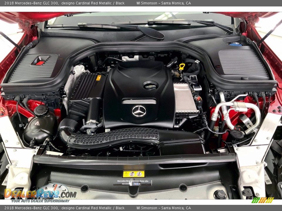 2018 Mercedes-Benz GLC 300 designo Cardinal Red Metallic / Black Photo #9