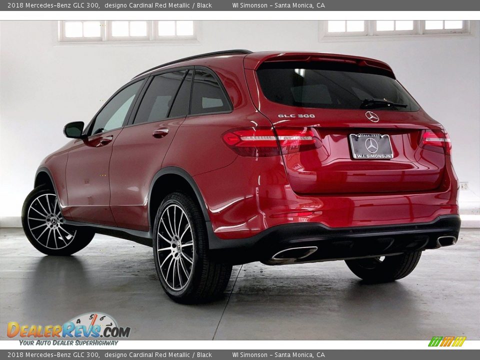 2018 Mercedes-Benz GLC 300 designo Cardinal Red Metallic / Black Photo #10