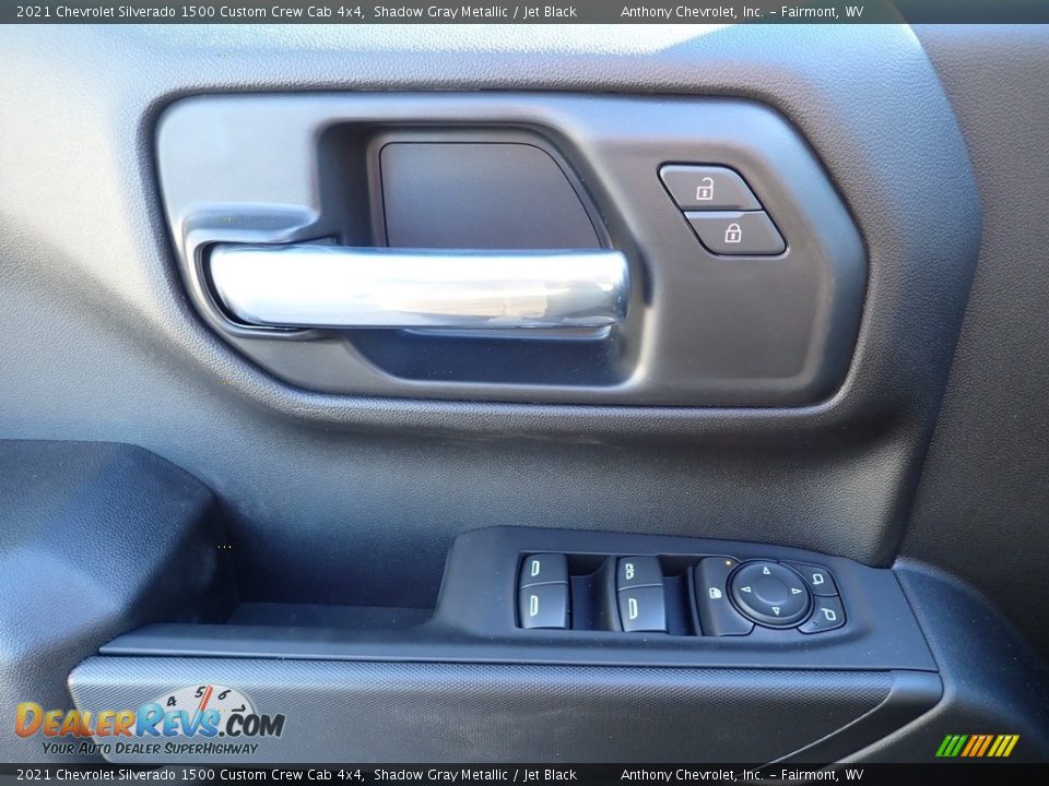 2021 Chevrolet Silverado 1500 Custom Crew Cab 4x4 Shadow Gray Metallic / Jet Black Photo #14