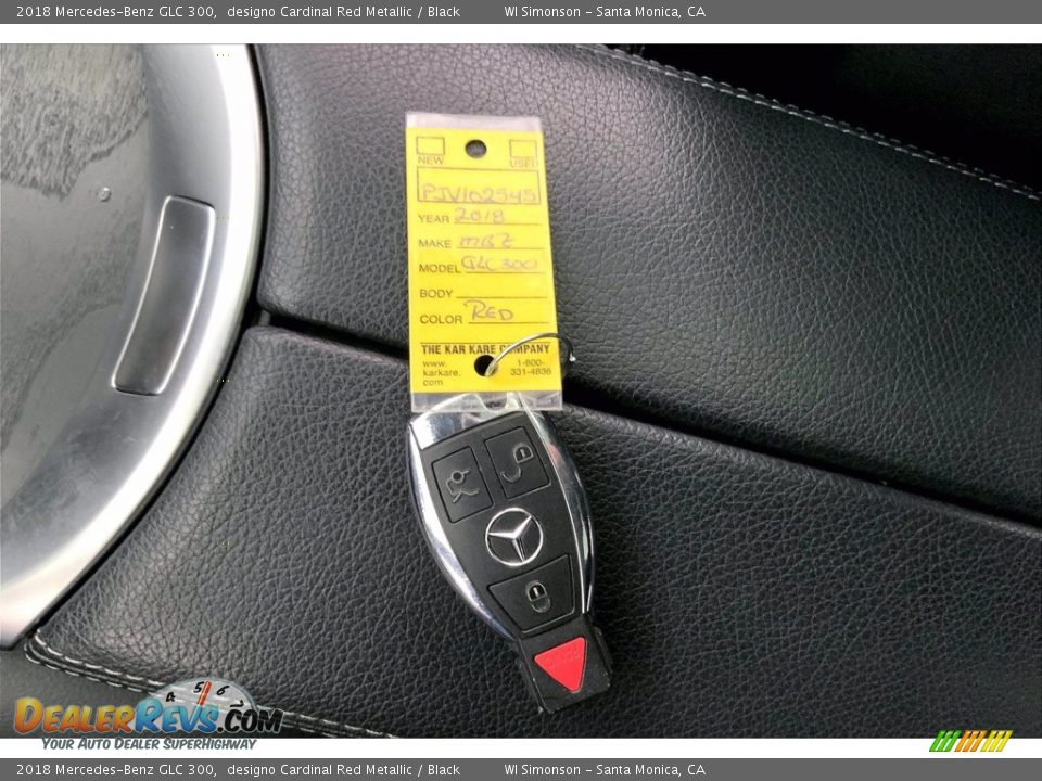 2018 Mercedes-Benz GLC 300 designo Cardinal Red Metallic / Black Photo #11