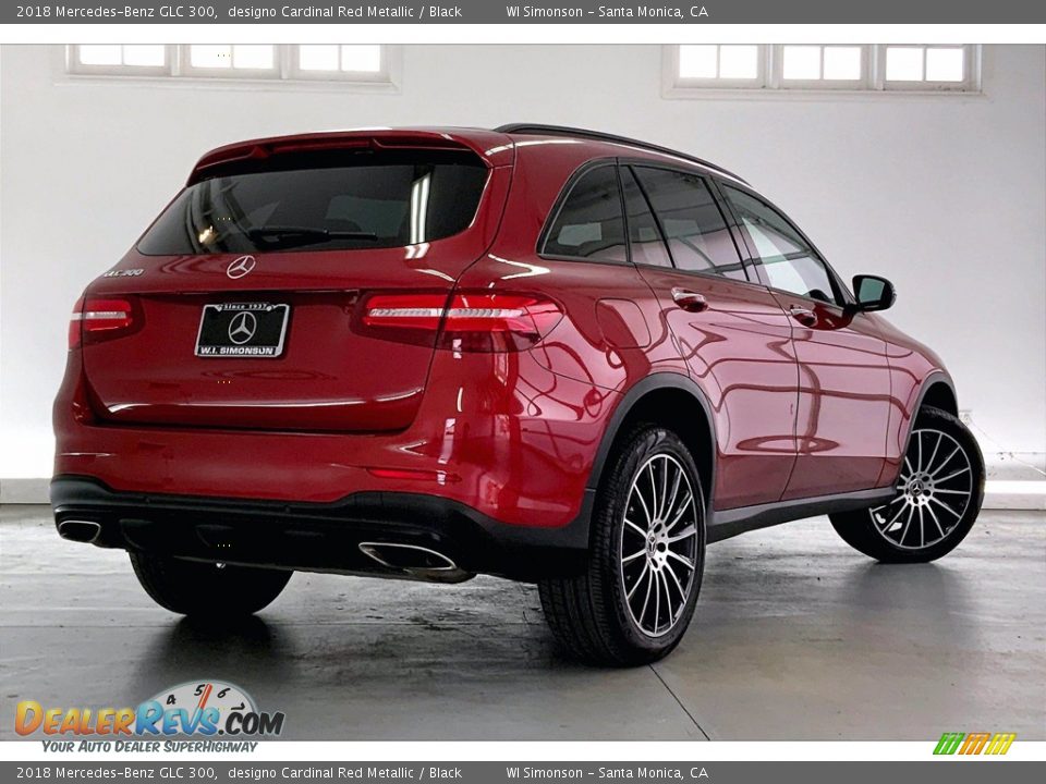 2018 Mercedes-Benz GLC 300 designo Cardinal Red Metallic / Black Photo #13