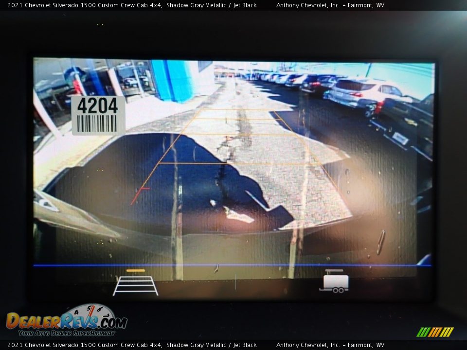 2021 Chevrolet Silverado 1500 Custom Crew Cab 4x4 Shadow Gray Metallic / Jet Black Photo #18