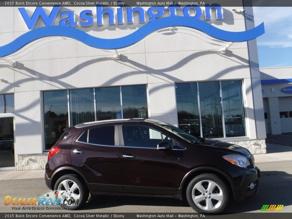 2015 Buick Encore Convenience AWD Cocoa Silver Metallic / Ebony Photo #2