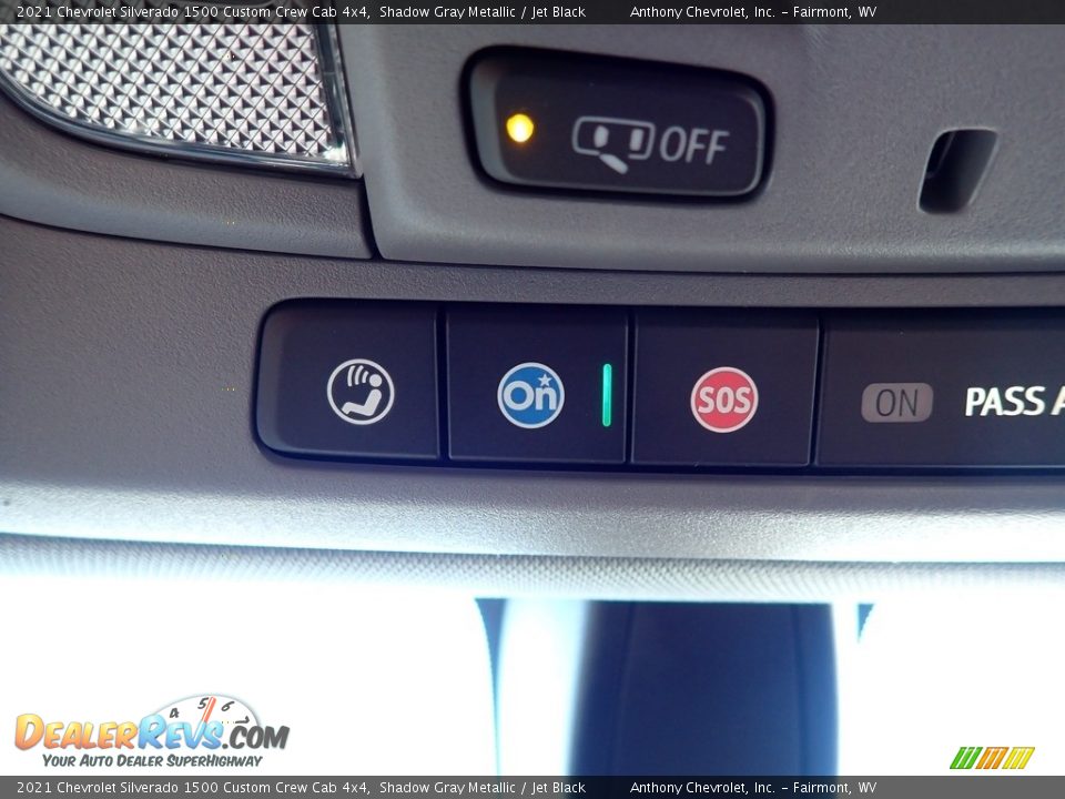 2021 Chevrolet Silverado 1500 Custom Crew Cab 4x4 Shadow Gray Metallic / Jet Black Photo #20