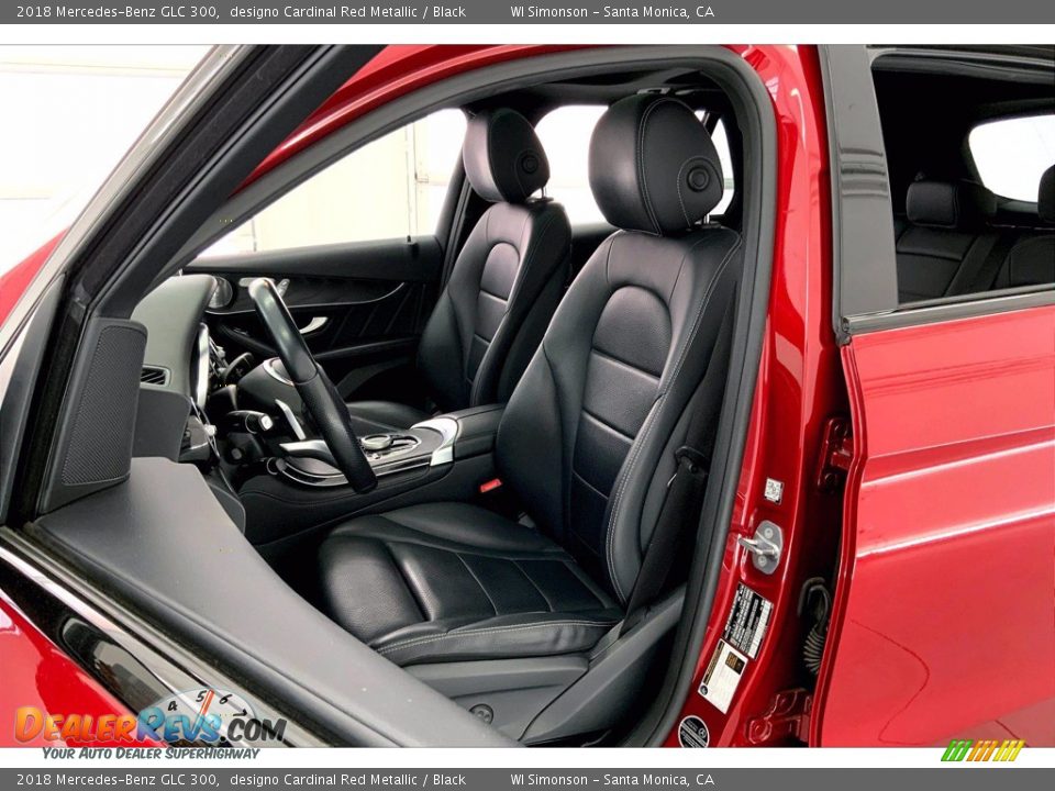2018 Mercedes-Benz GLC 300 designo Cardinal Red Metallic / Black Photo #18