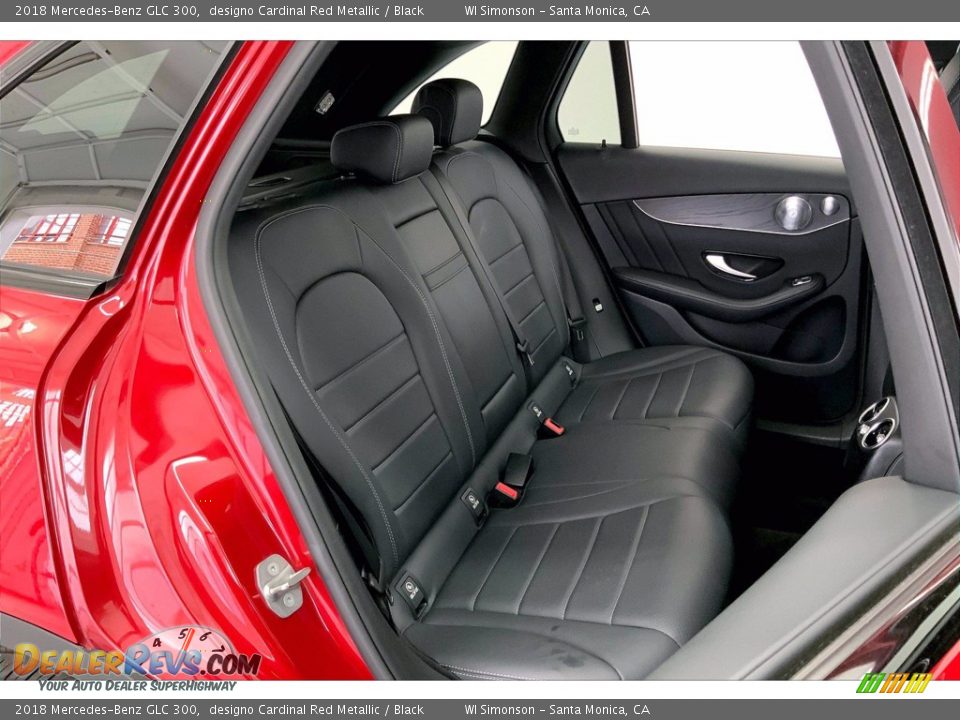 2018 Mercedes-Benz GLC 300 designo Cardinal Red Metallic / Black Photo #19