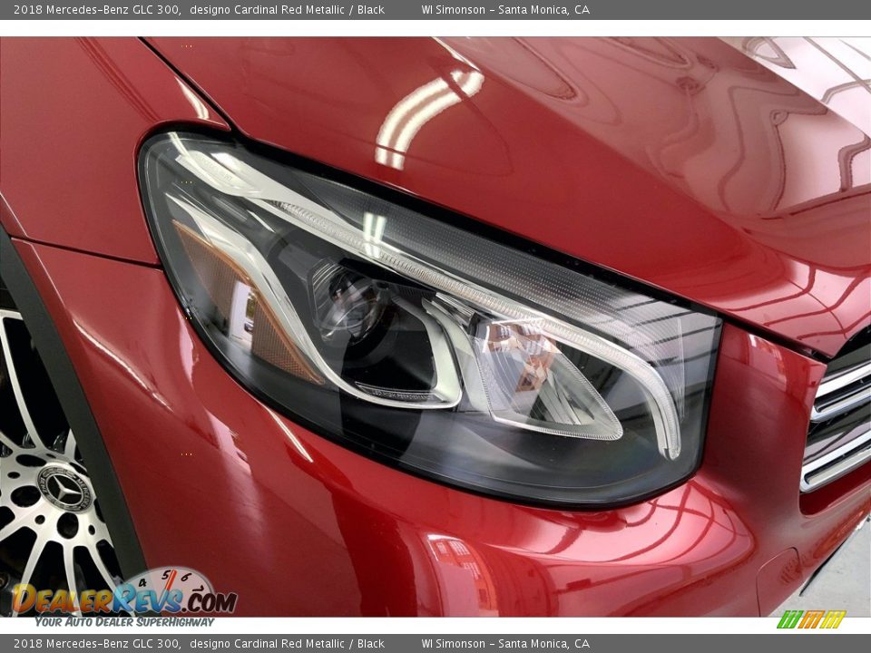 2018 Mercedes-Benz GLC 300 designo Cardinal Red Metallic / Black Photo #28