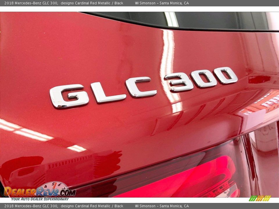 2018 Mercedes-Benz GLC 300 designo Cardinal Red Metallic / Black Photo #31
