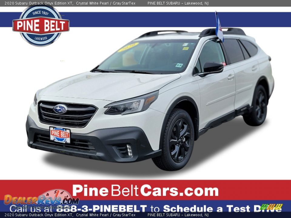 2020 Subaru Outback Onyx Edition XT Crystal White Pearl / Gray StarTex Photo #1