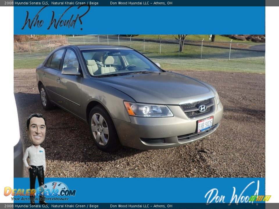 2008 Hyundai Sonata GLS Natural Khaki Green / Beige Photo #1