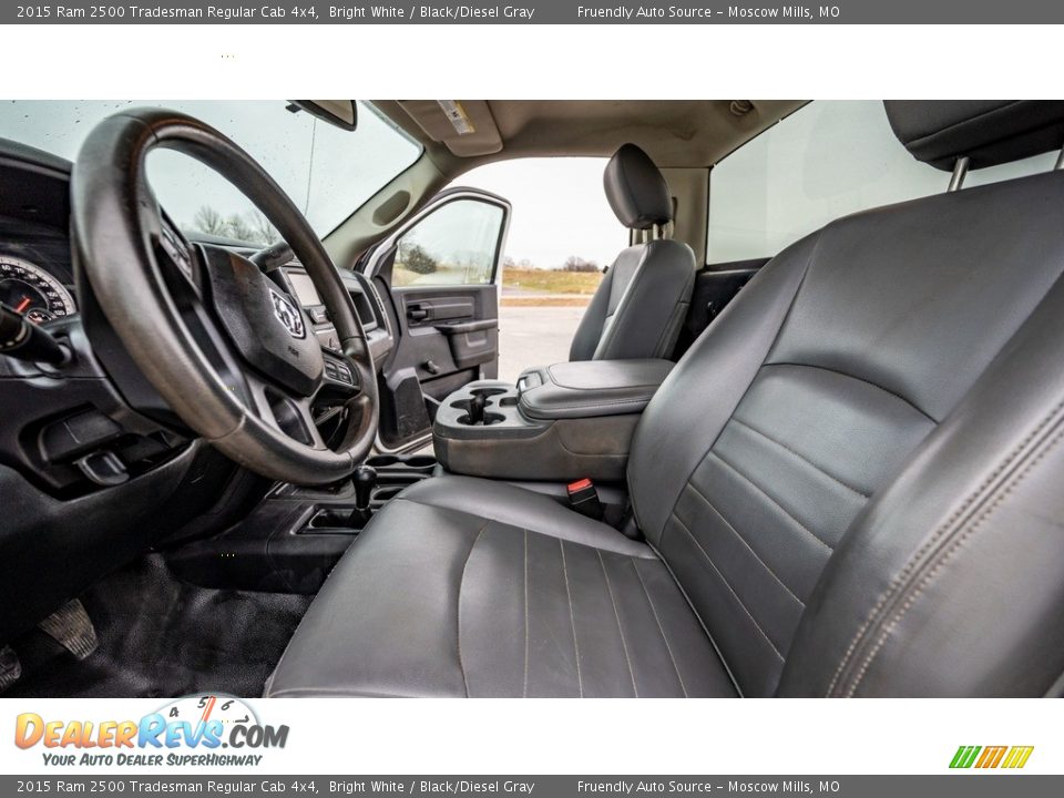 Front Seat of 2015 Ram 2500 Tradesman Regular Cab 4x4 Photo #10