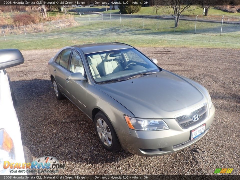 2008 Hyundai Sonata GLS Natural Khaki Green / Beige Photo #2