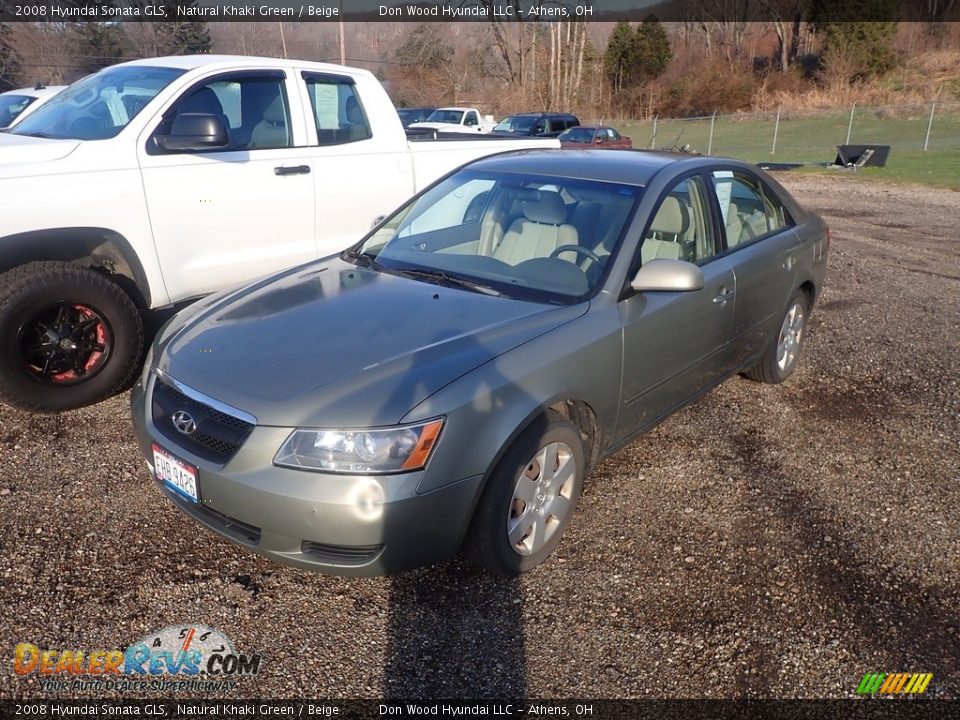 2008 Hyundai Sonata GLS Natural Khaki Green / Beige Photo #7