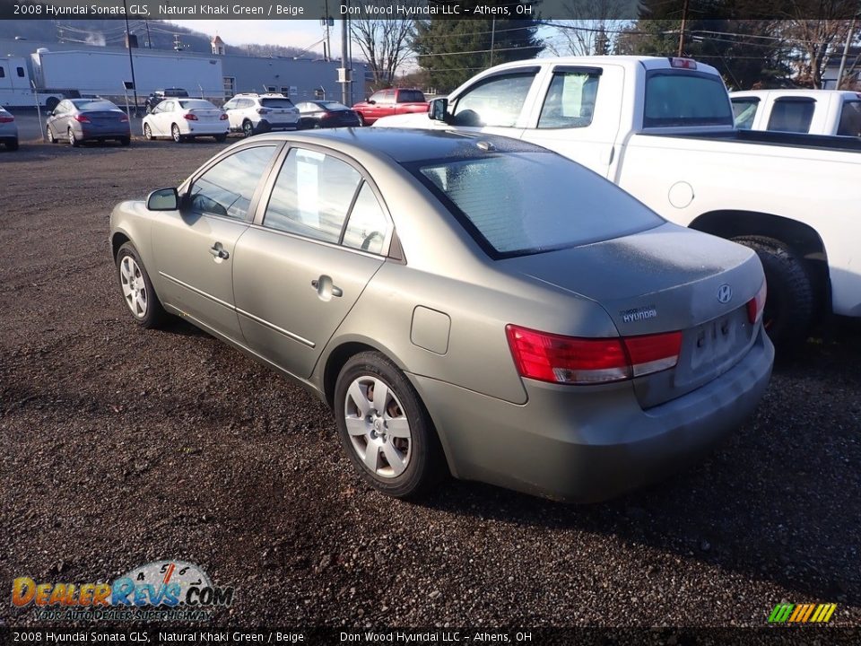 2008 Hyundai Sonata GLS Natural Khaki Green / Beige Photo #9