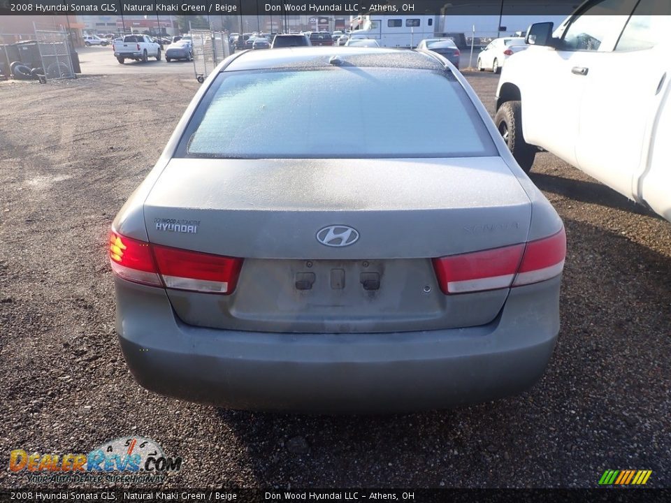2008 Hyundai Sonata GLS Natural Khaki Green / Beige Photo #10