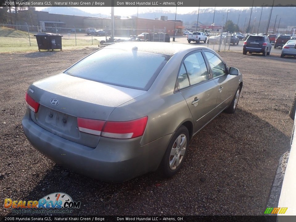 2008 Hyundai Sonata GLS Natural Khaki Green / Beige Photo #11