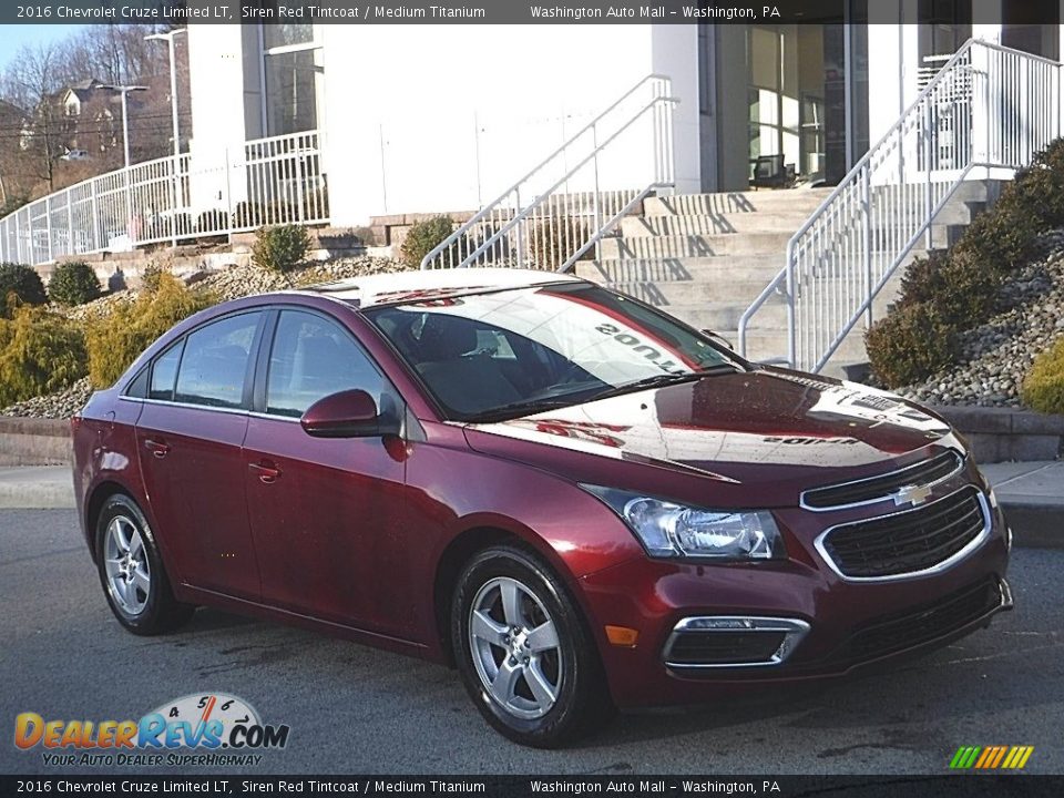 2016 Chevrolet Cruze Limited LT Siren Red Tintcoat / Medium Titanium Photo #1