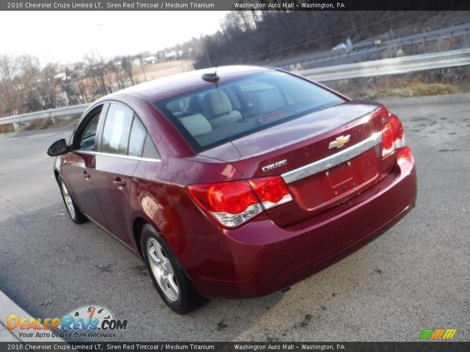 2016 Chevrolet Cruze Limited LT Siren Red Tintcoat / Medium Titanium Photo #13