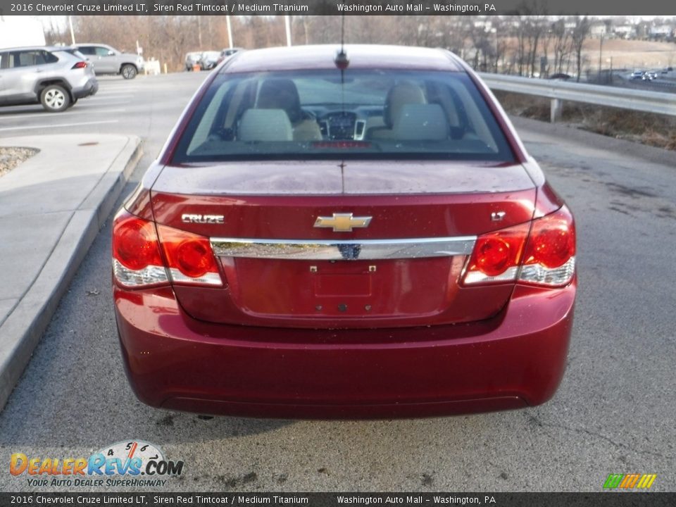 2016 Chevrolet Cruze Limited LT Siren Red Tintcoat / Medium Titanium Photo #14