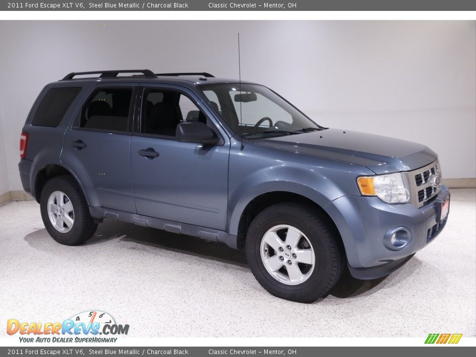 2011 Ford Escape XLT V6 Steel Blue Metallic / Charcoal Black Photo #1